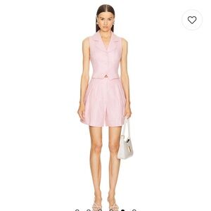 REVOLVE x L'Academie Pink Vest and Shorts Set